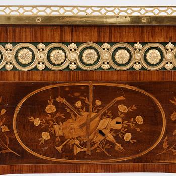 Bord, så kallat "Table en chiffonnière" tillskrivet Roger Vandercruse- Lacroix (1729-1799), Louis XVI.