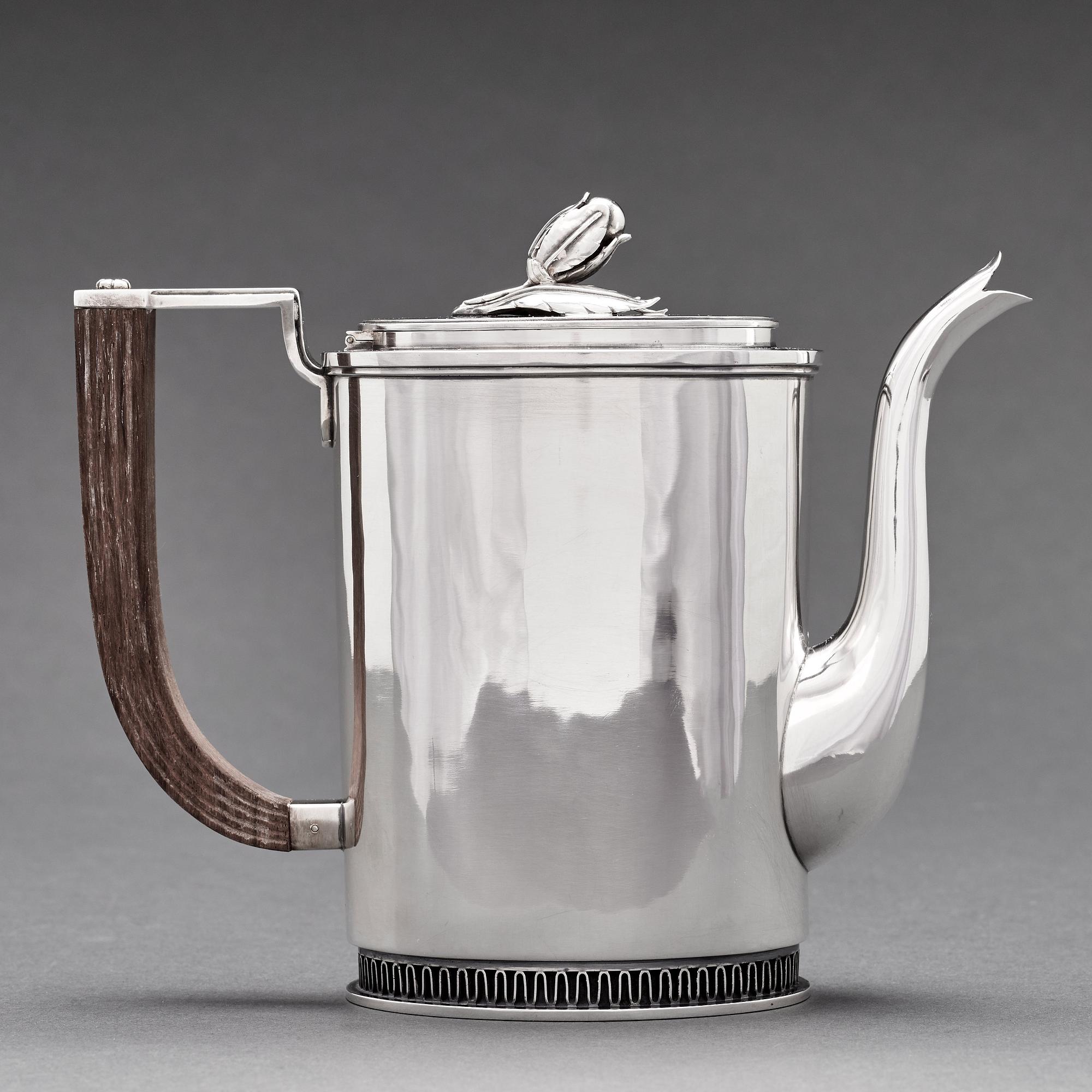Carl Fredrik Carlman, a 3 pieces coffee service, Stockholm 1967.