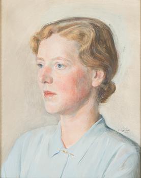 David Tägtström, akvarelli, signeerattu ja päivätty 1936.