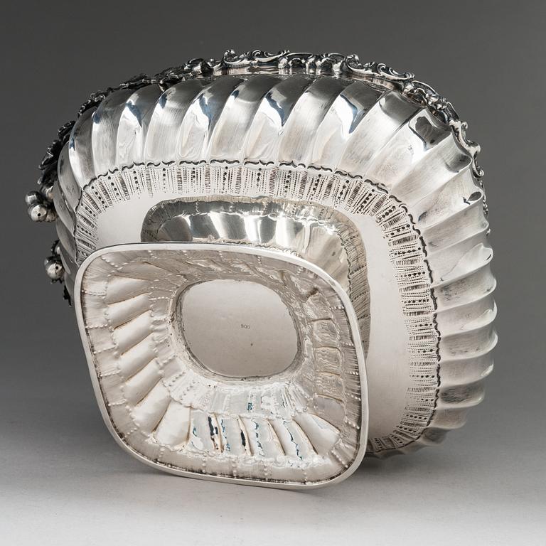 A silver centrepiece bowl, mid-20th century.