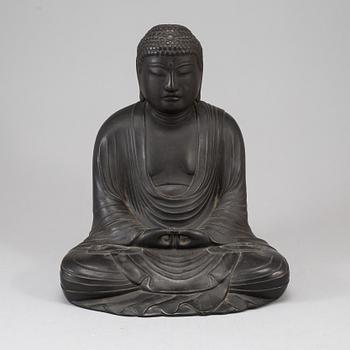 A Japanese buddha sculpture, late 20th Century.