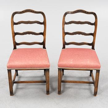 Axel Einar Hjorth, a pair of stained birch 'Sune' chairs, Nordiska Kompaniet, 1928.