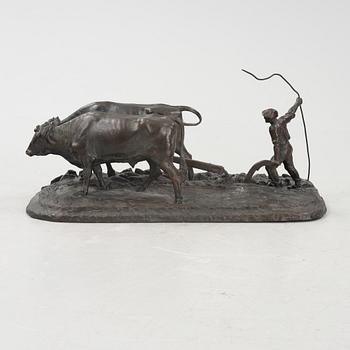 André Abbal, sculpture, bronze, signed.