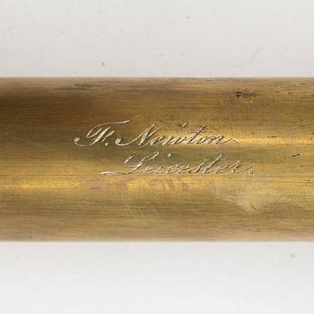 A telescope by F Newton Leicester, 19th century.