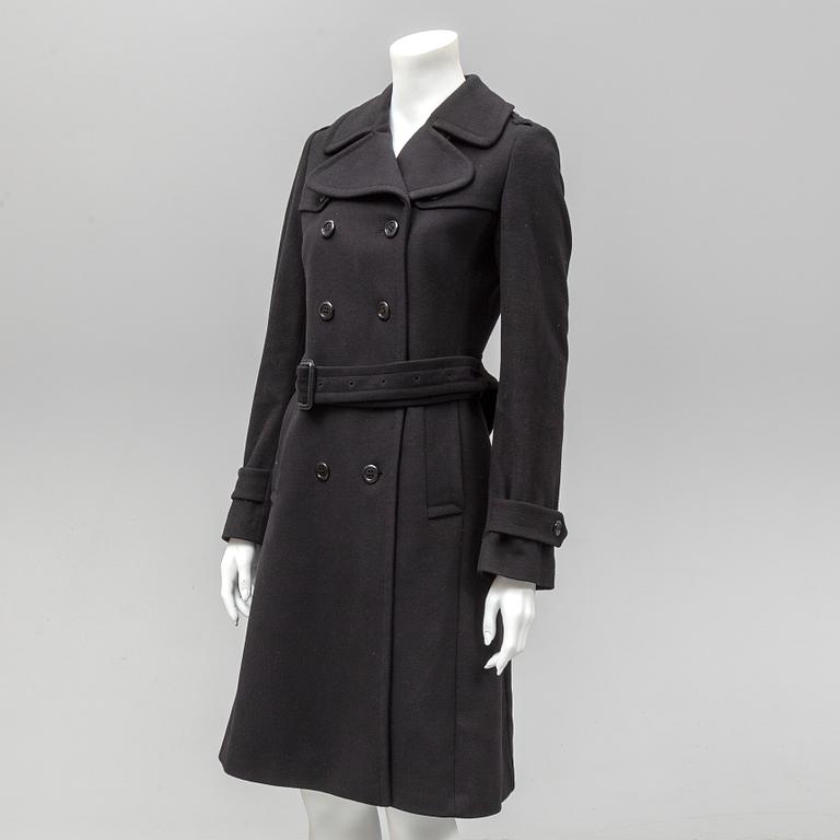 BURBERRY, a wool and cashmere blend coat, size 36.