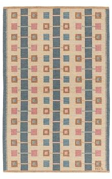 251. Anna-Greta Sjöqvist, Anna-Greta Sjöqvist, a carpet, flat weave, ca 226 x 146,5 cm, signed AGS.