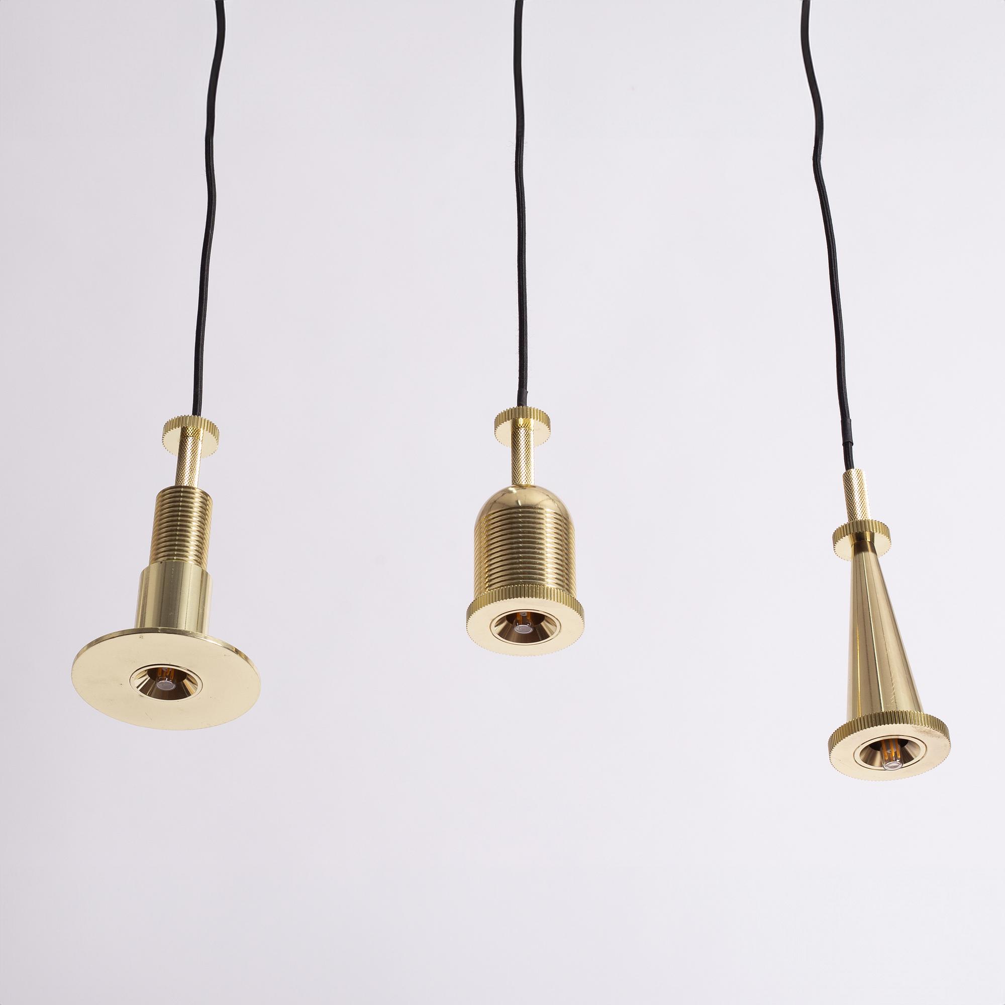 Tom Dixon, taklampor/fönsterlampor, 3 st, "Cog", Tom Dixon.