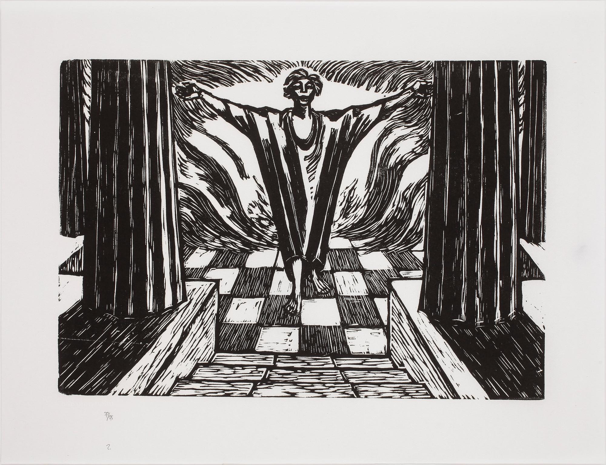ERNST BARLACH, litografi mapp, signerade och numrerade. Mapp 70/95.