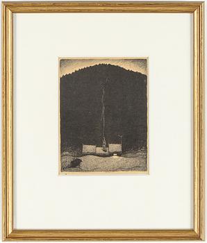 JOHN BAUER, 10 litografier, ur sviten "Troll", osignerade.