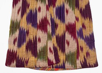 A woman’s Chapan, silk and cotton Ikat, Central Asia, 1880s.