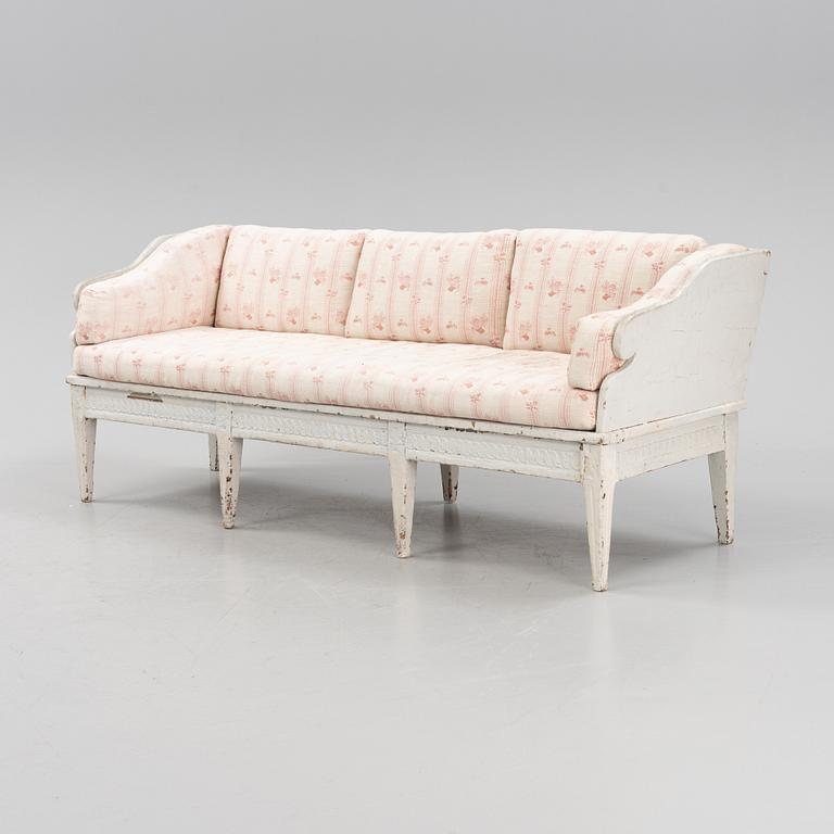 a gustavian sofa from the second half of the 18th century.