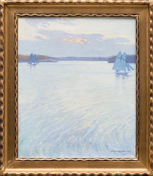 VÄINÖ HÄMÄLÄINEN, oil on canvas, signed and dated 1913.