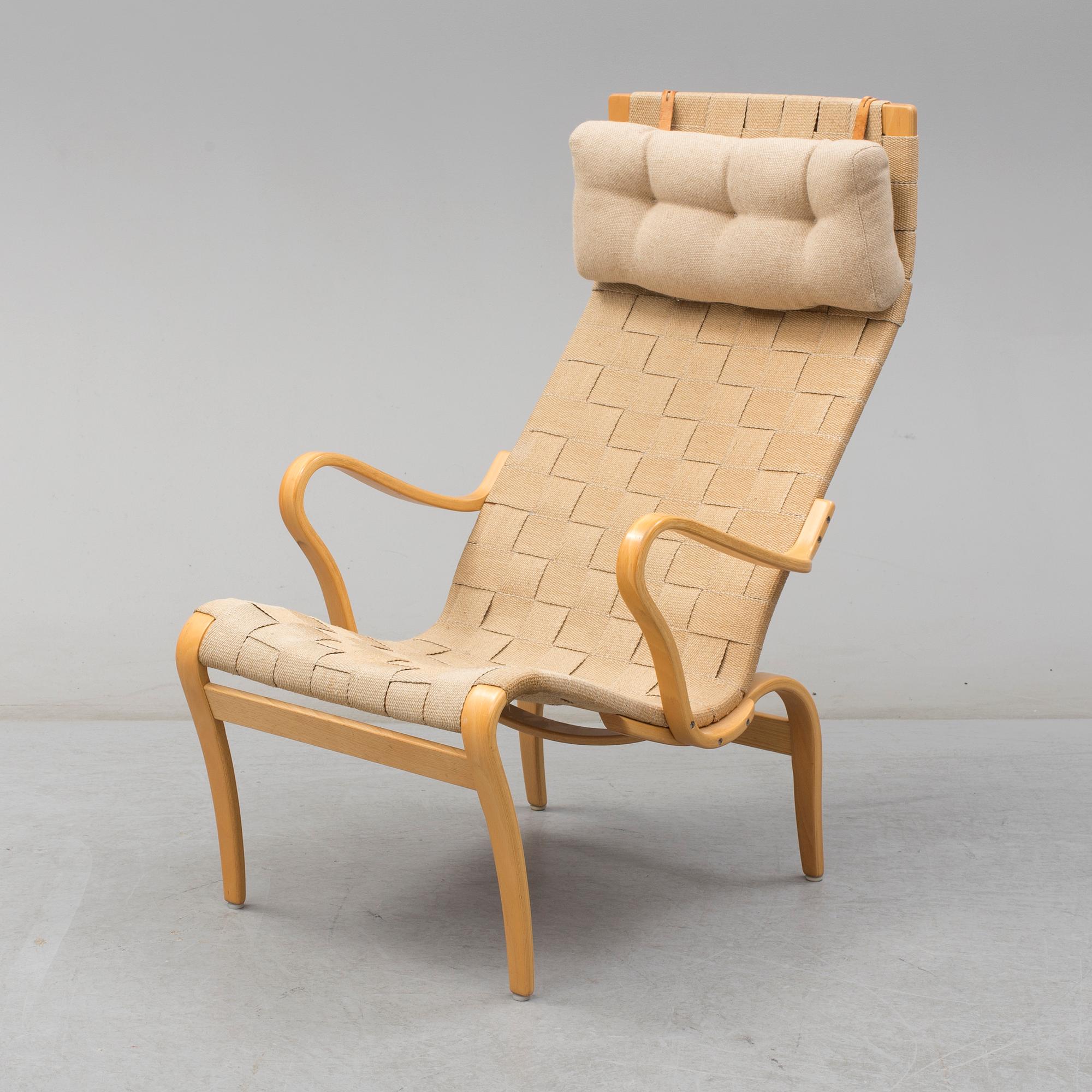 BRUNO MATHSSON, fåtölj, "Miranda / Mi 427", Bruno Mathsson design, 1900-talets andra hälft.