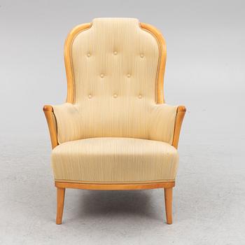 Carl Malmsten, armchair, "Vår Fru", OH Sjögren, Tranås, Sweden, half of the 20th Century.