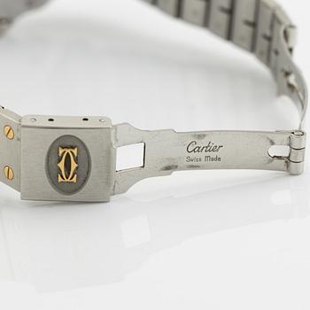 Cartier, Santos Carrée, armbandsur, 29 x 29 (41) mm.