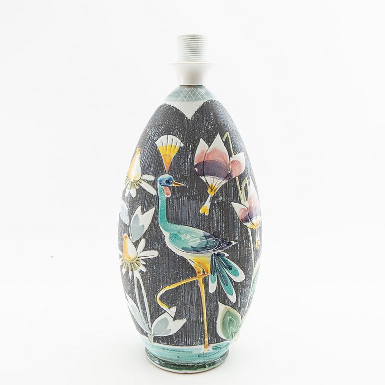 Table lamp Tilgmans mid-20th century glazed stoneware.