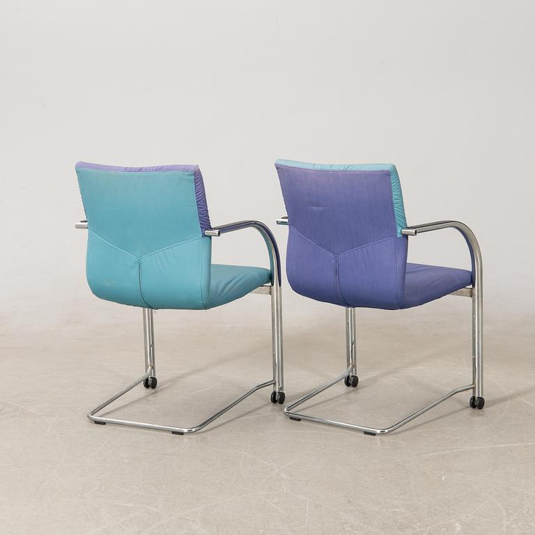 Burkhardt Vogtherr armchairs 8 pcs "Independence" for Fritz Hansen 1990s.