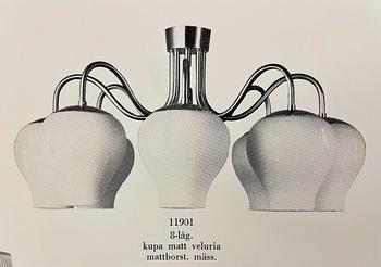 Harald Notini, a ceiling lamp, model '11901', Arvid Böhlmarks Lampfabrik, Sweden, 1950s.