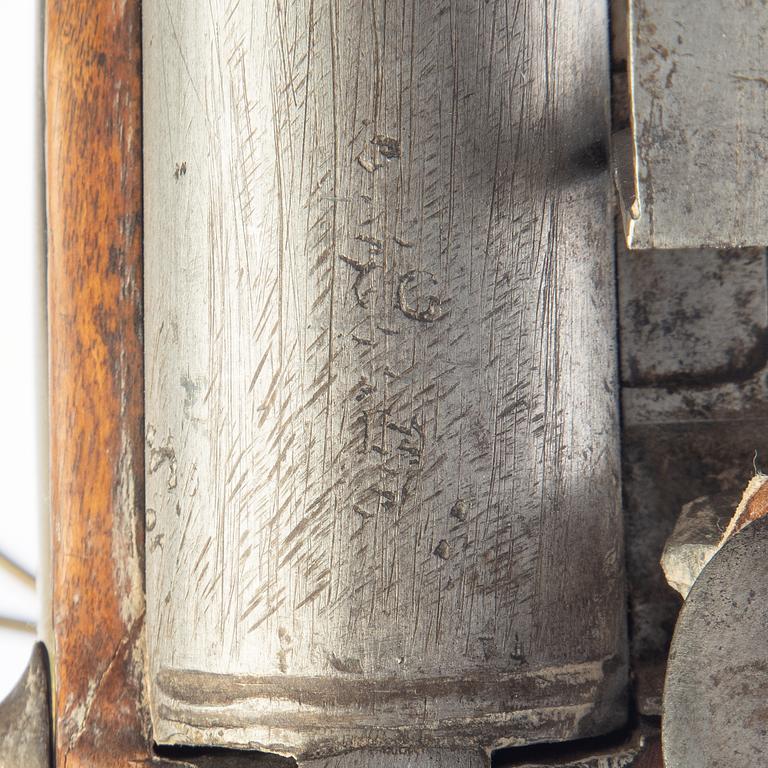 Flintlåsgevär, svenskt, dragongevär m/1778, med bajonett.