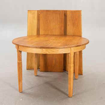 A Henning Kjaernulf, 1960s 7 pcs oak dining set, EG Möbler Danmark.