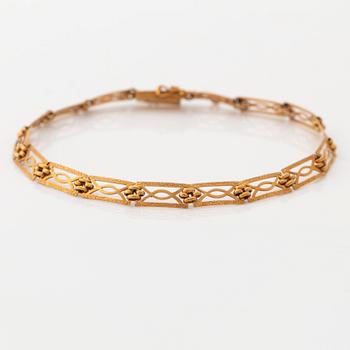 14K gold bracelet, Finland.