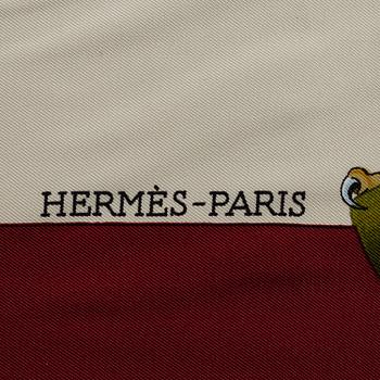 HERMÈS, scarf, "Chasse a vol".