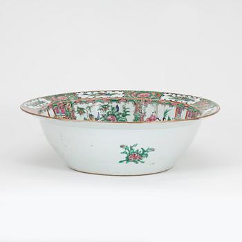 HANDFAT, porslin, Kanton, Kina 1800-tal.