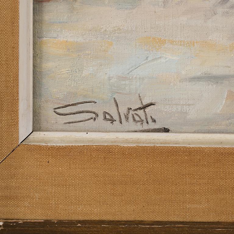GIUSEPPE SALVATI, olja på duk, signerad.
