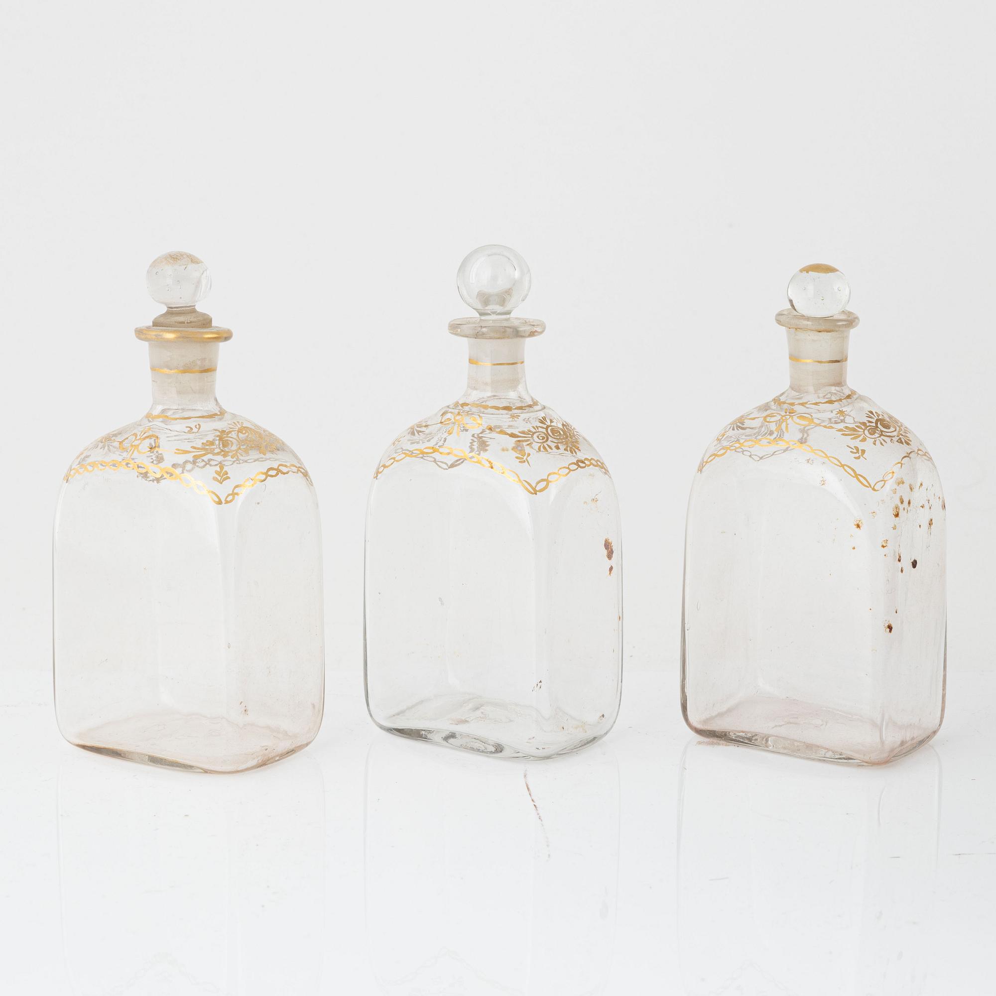 Flaskschatull, 1800-talets första hälft.