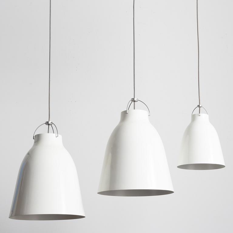 Cecilie Manz, three pendant lamps, "Caravaggio", Lightyears.