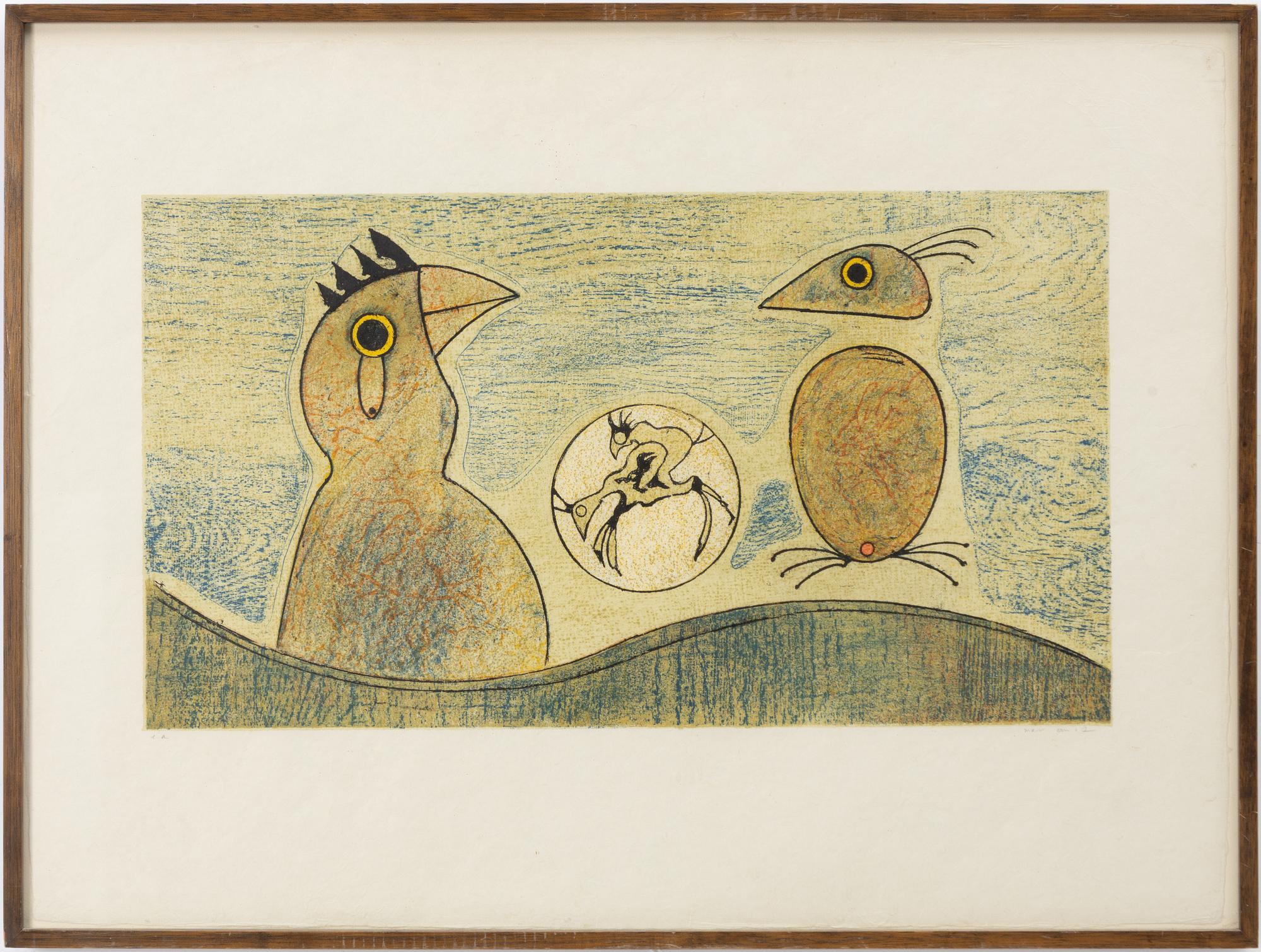 Max Ernst, "Oiseaux souterraines".