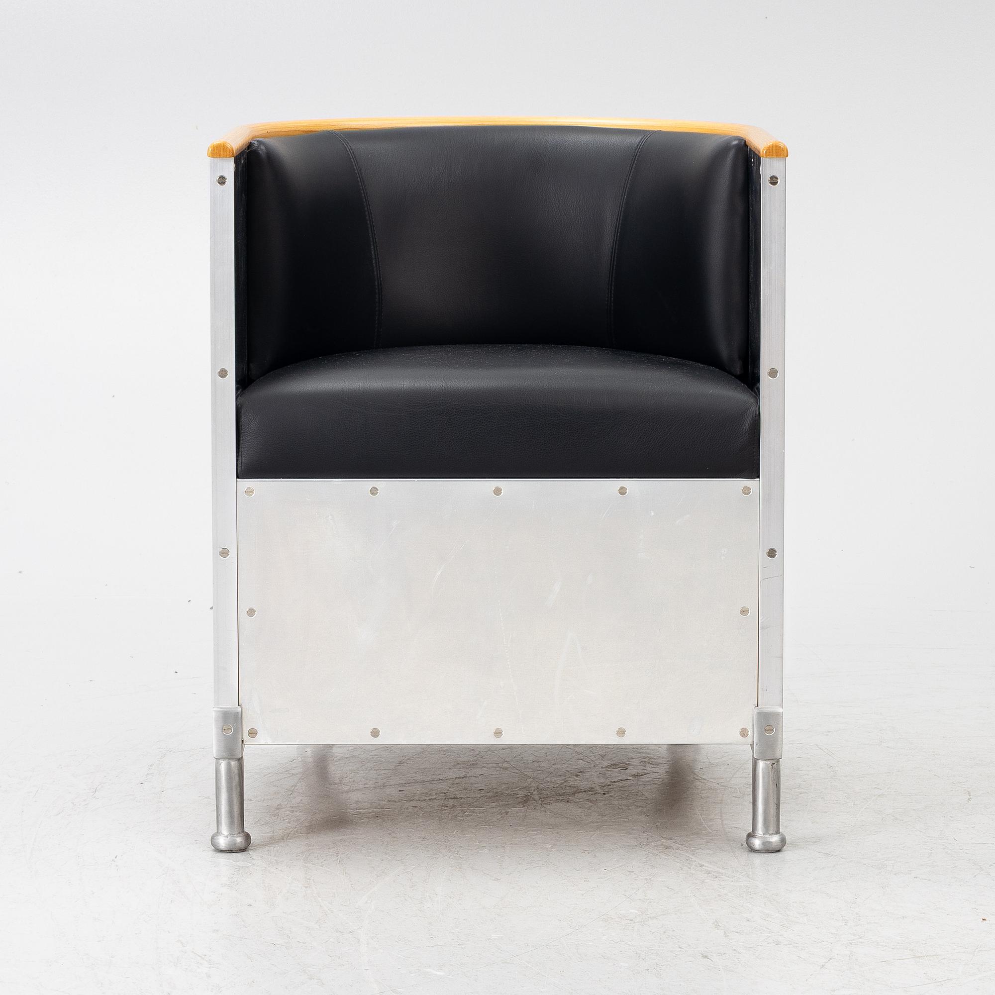 Mats Theselius, Armchair, "Aluminium", Källemo, Värnamo, Sweden.