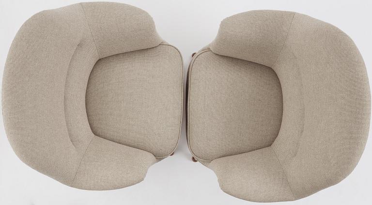 Arne Norell, a pair of "Divina", easy chairs, Westbergs möbler AB, Tranås, Sweden, 1960s.