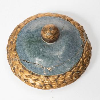 A flintware jar from Marieberg, 18th century.