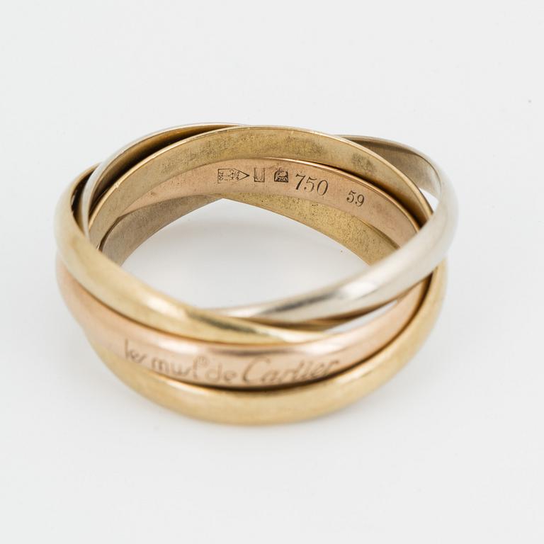 Cartier ring 18K guld "Trinity".