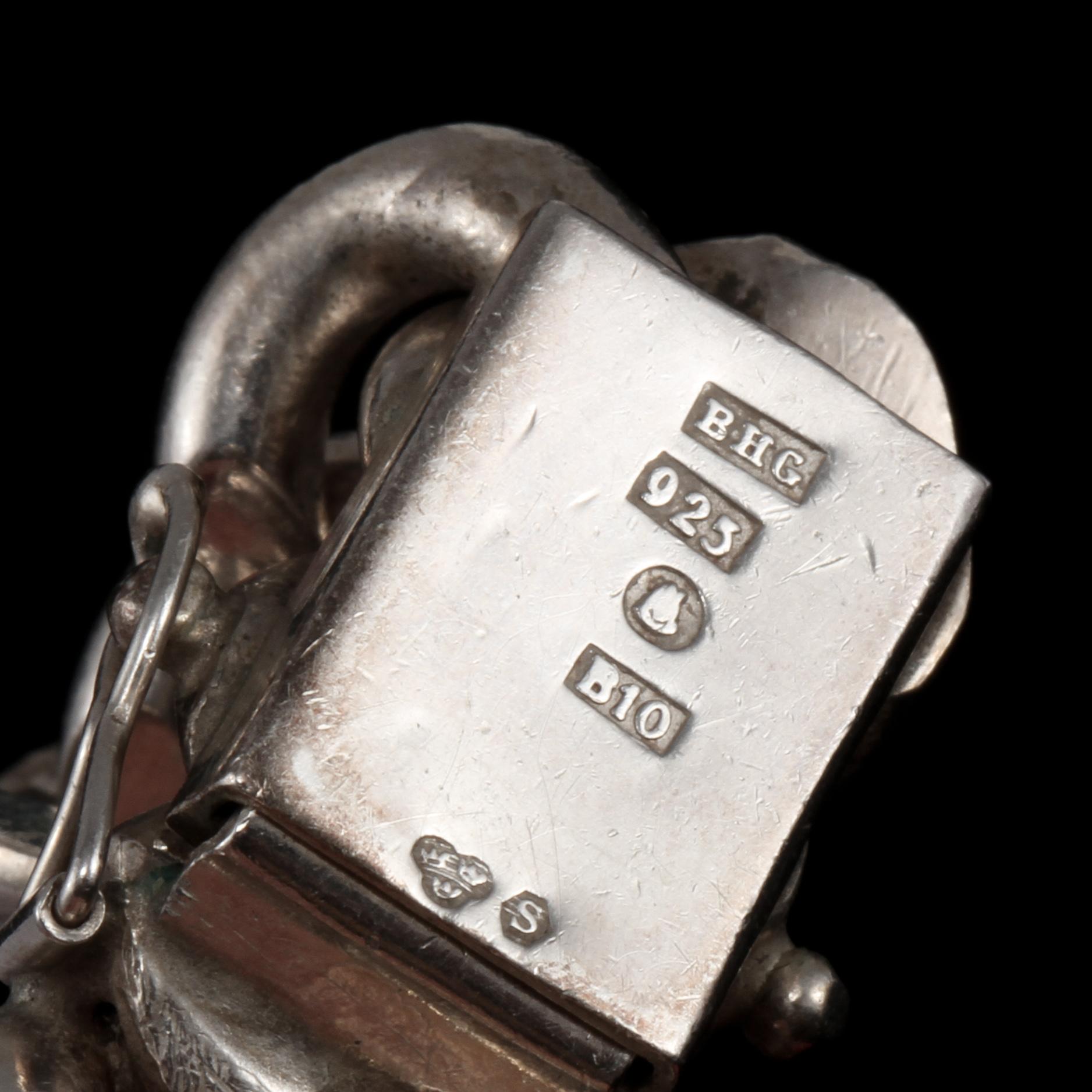 HALSLÄNK, sterlingsilver, Bröderna Hedens, Stockholm, 1976. Vikt 106 g.
