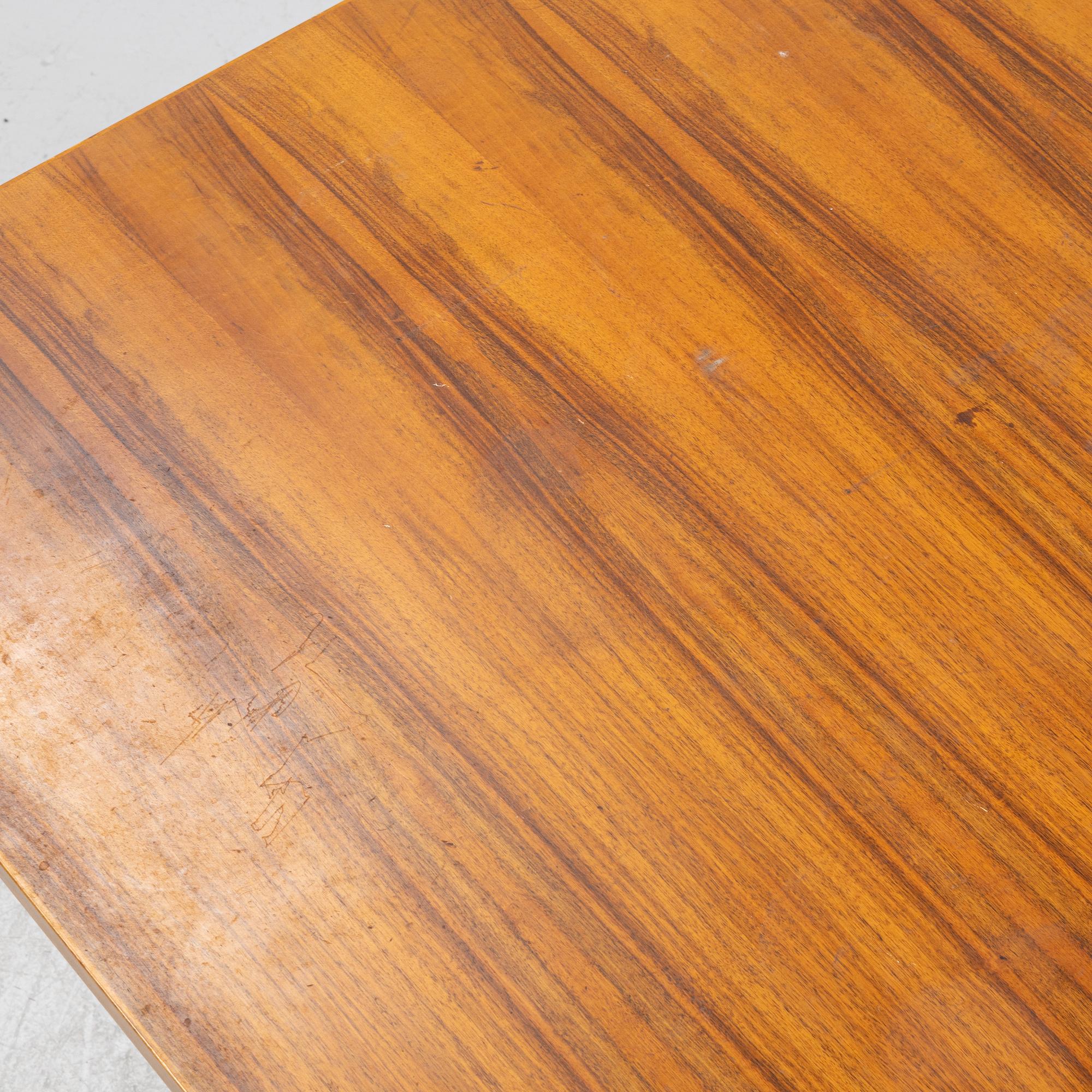 Florence Knoll, a model 590-036 walnut-veneered desk, by Nordiska Kompaniet in Sweden for Knoll International, 1962.
