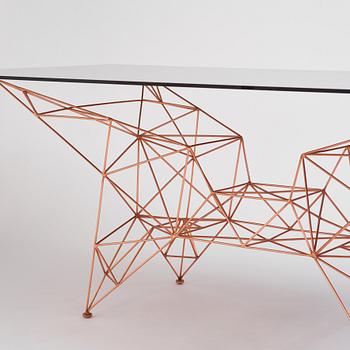 matbord, "Pylon Dining Table", Tom Dixon Studio, London, efter 2014.