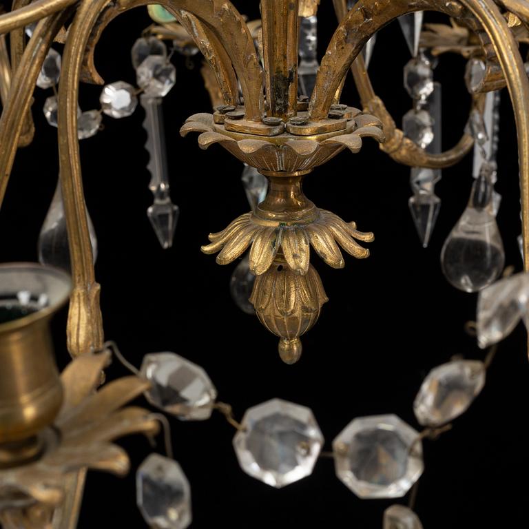 Ljuskrona, Oscariansk, omkring år 1900.