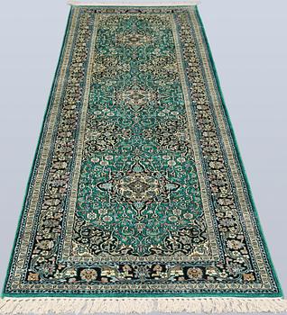 A silk runner, Kashmir, c. 290 x 79 cm.