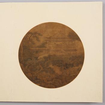 A fine album titled "Song hua ji jin ce", with 12 paintings, and 3 calligraphy, presumably Qing dynasty 17/18th Century.