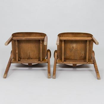 Ilmari Tapiovaara, tuoleja 4 kpl, "Domus", Keravan Puuteollisuus, 1900-luvun puoliväli.