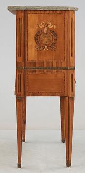 A Gustavian late 18th century secretaire attributed to Niklas Korp.