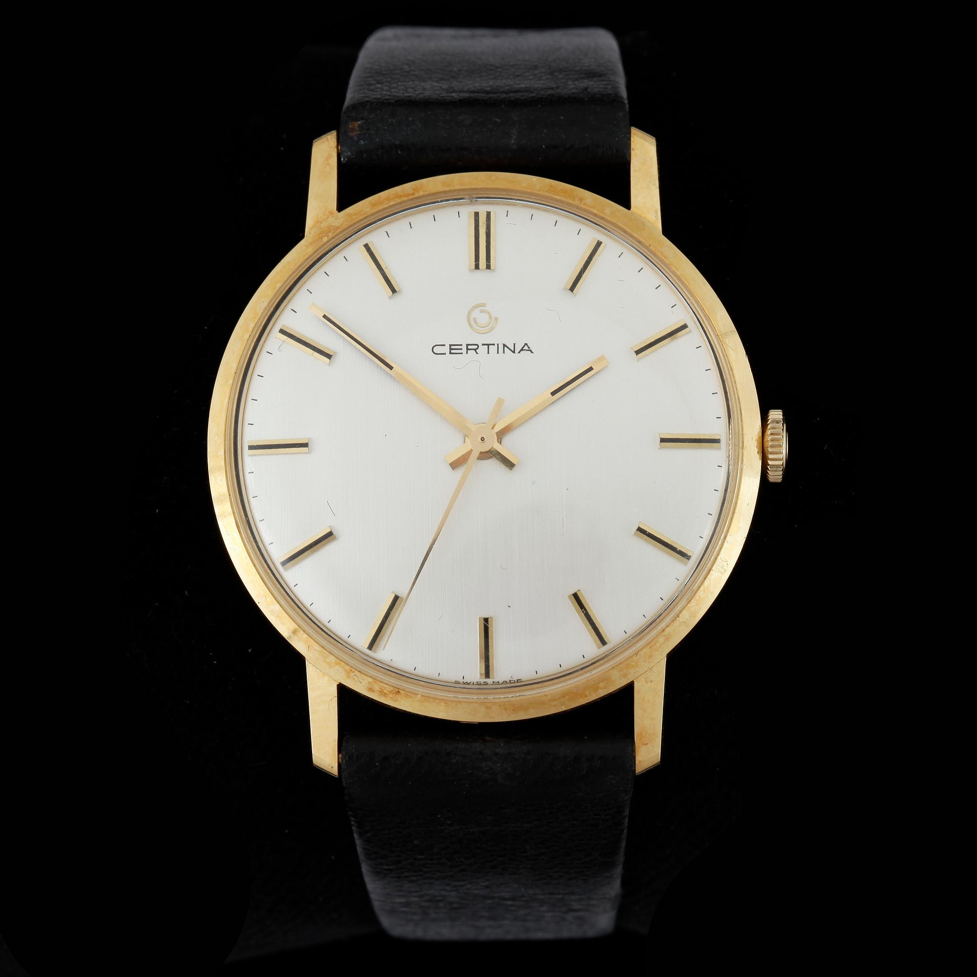 ARMBANDSUR, herr, 18k guld, Certina, 1970-tal.