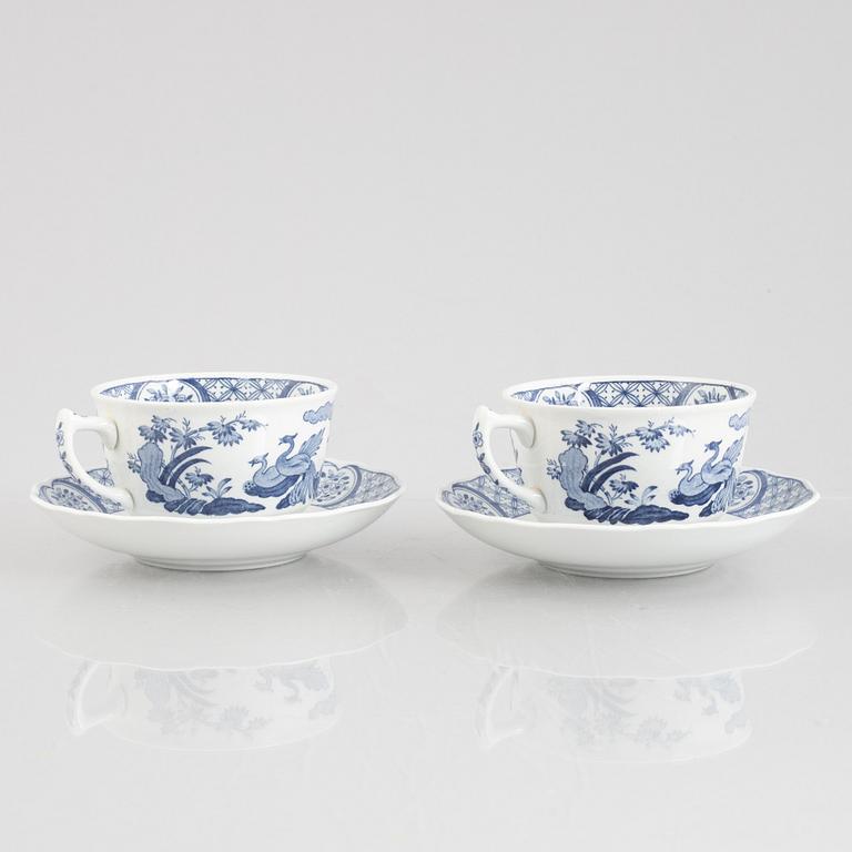 A 27-piece "Old Chelsea" tea set, Furnivals Ltd, England, first half of the 20th century.