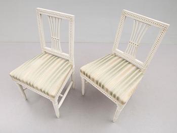 STOLAR, 1 par, sengustavianska, omkring år 1800.