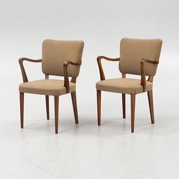 A set of six armchairs, Swedish Modern,  1930's/40's.