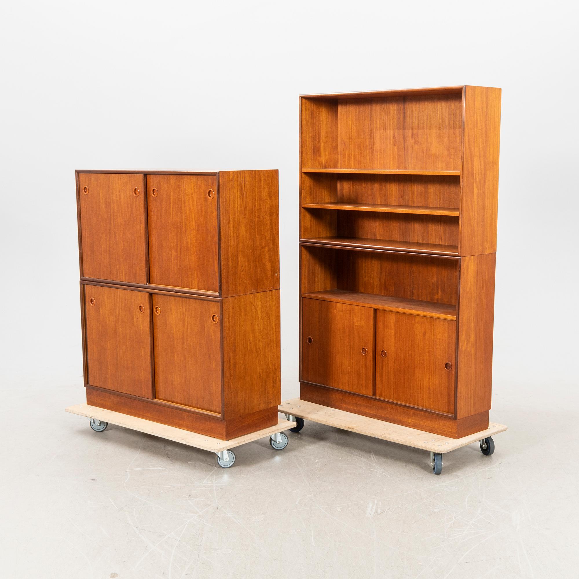 Bookshelf and cabinet from the 1960s.