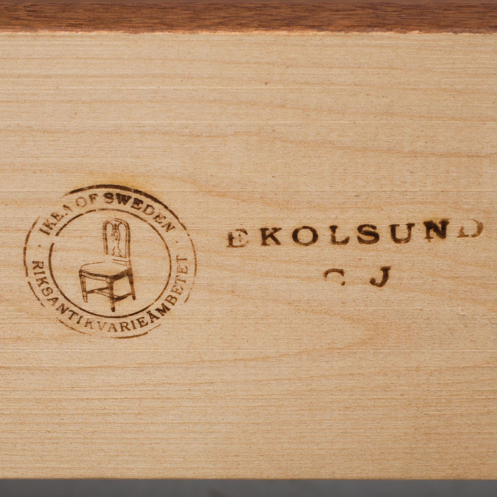 BOOKSHELF, 20 th century, Ekolsund, from Ikea, 1700-series. Burnt stamp.