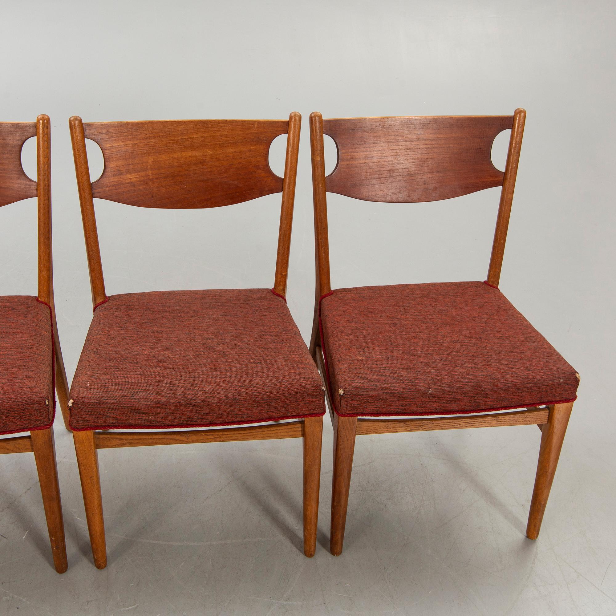 Stolar, 4 st, Danmark, 1960-tal.